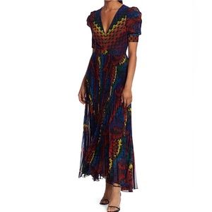 Alice + Olivia pleated mid dress size 8